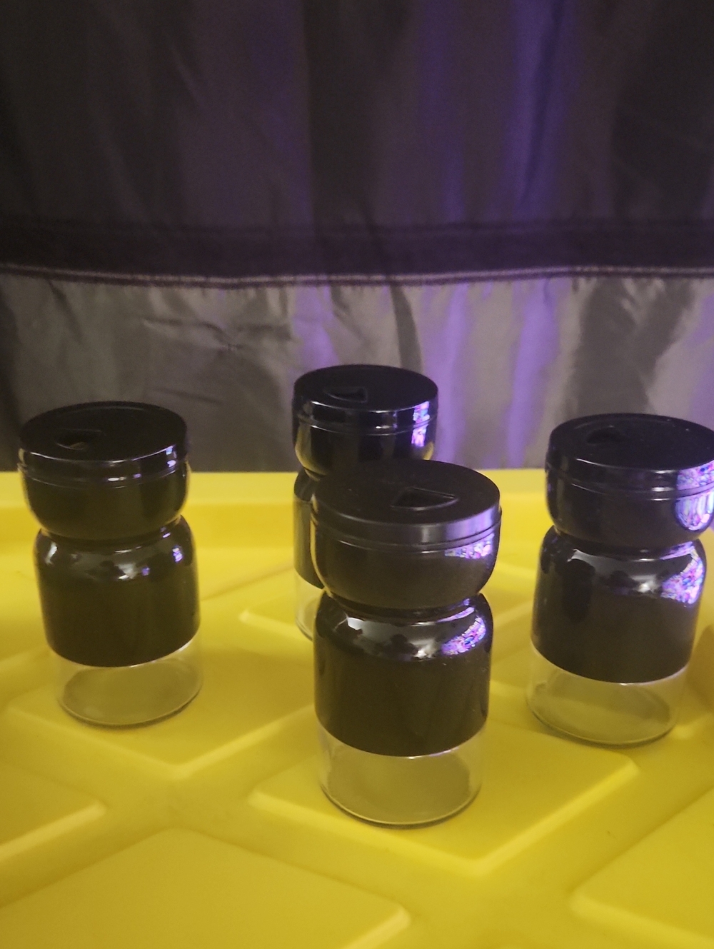 Black Plastic Spice Shaker Bottles - Multipack